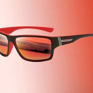 Red Fire Lens UV400‎ Protection Polarized Lens Lentes Gafas De Sol Para Humbres